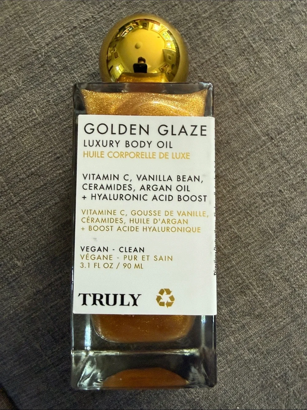 TRULY Golden Glaze Luxury Body Oil - Shimmery Gold